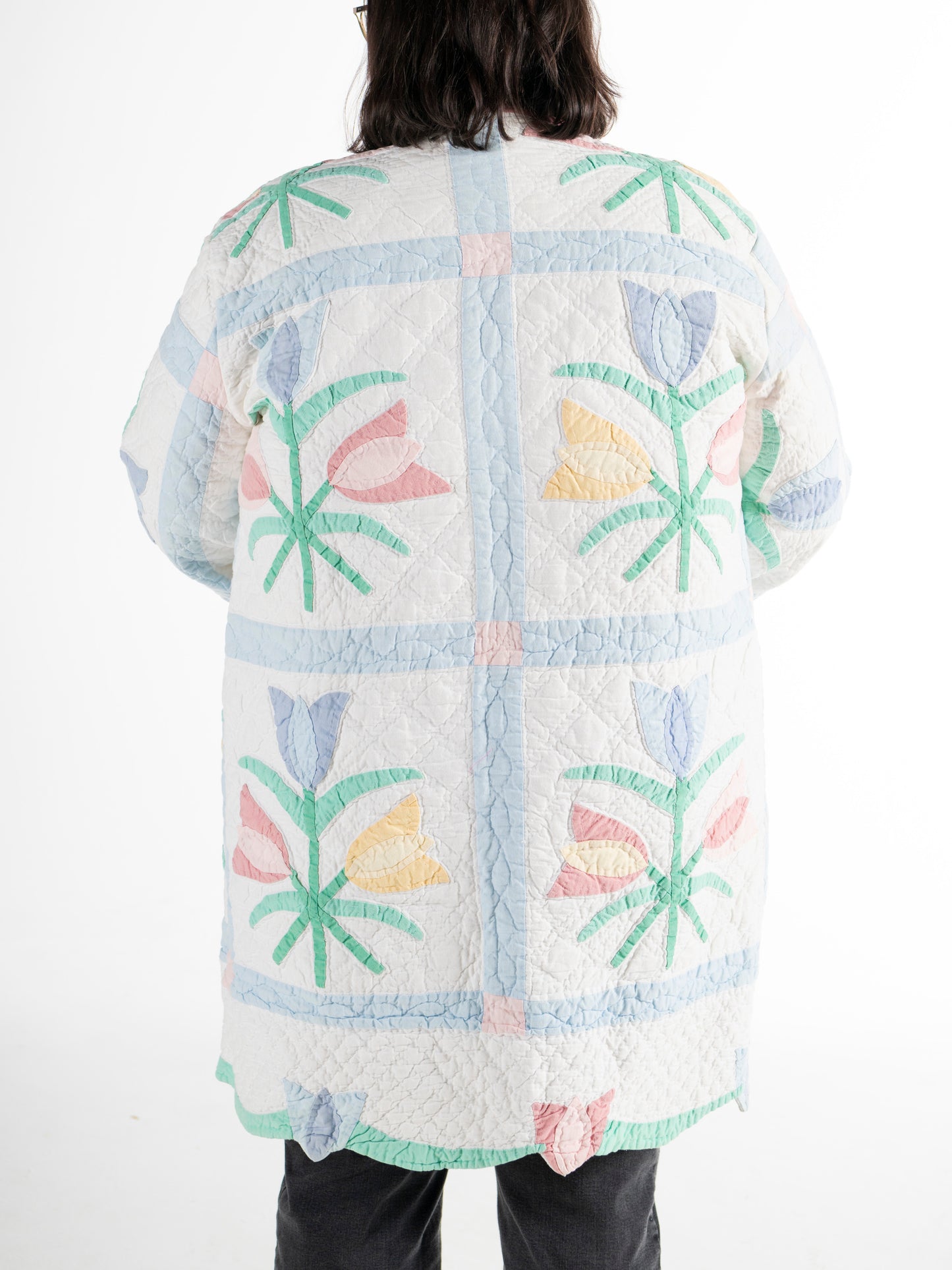 Quilt Coat Handmade White