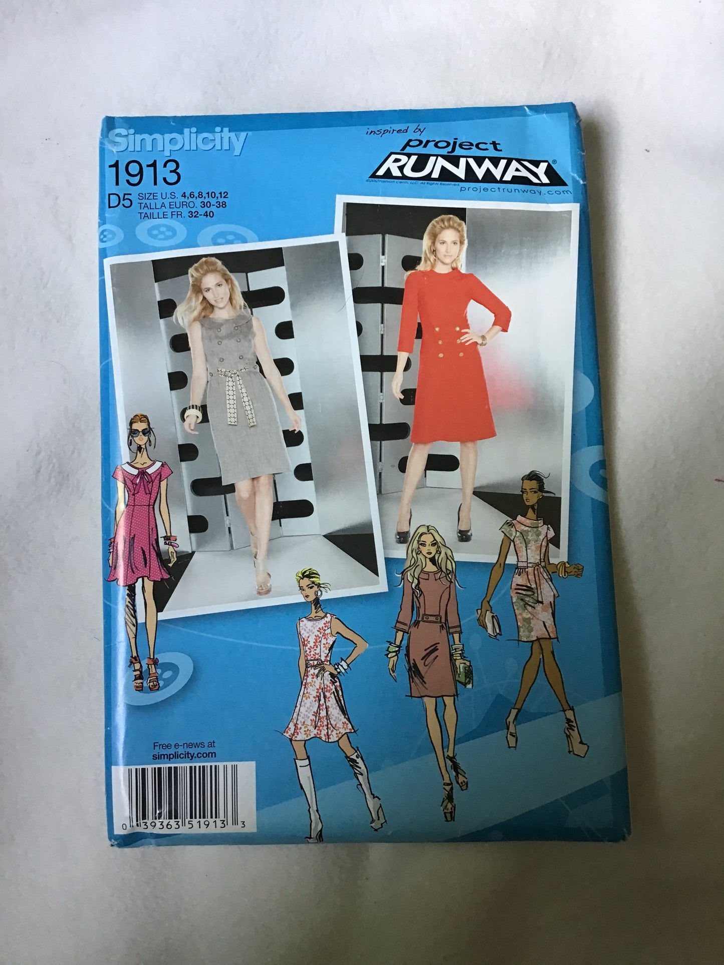 Pattern Simplicity 1913 Project Runway Women's Dress Size 4-12