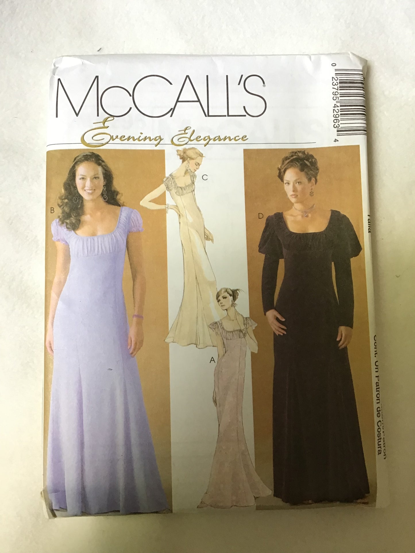 Pattern McCall's 4296 Evening Elegance Women's Dresses Size 12-18
