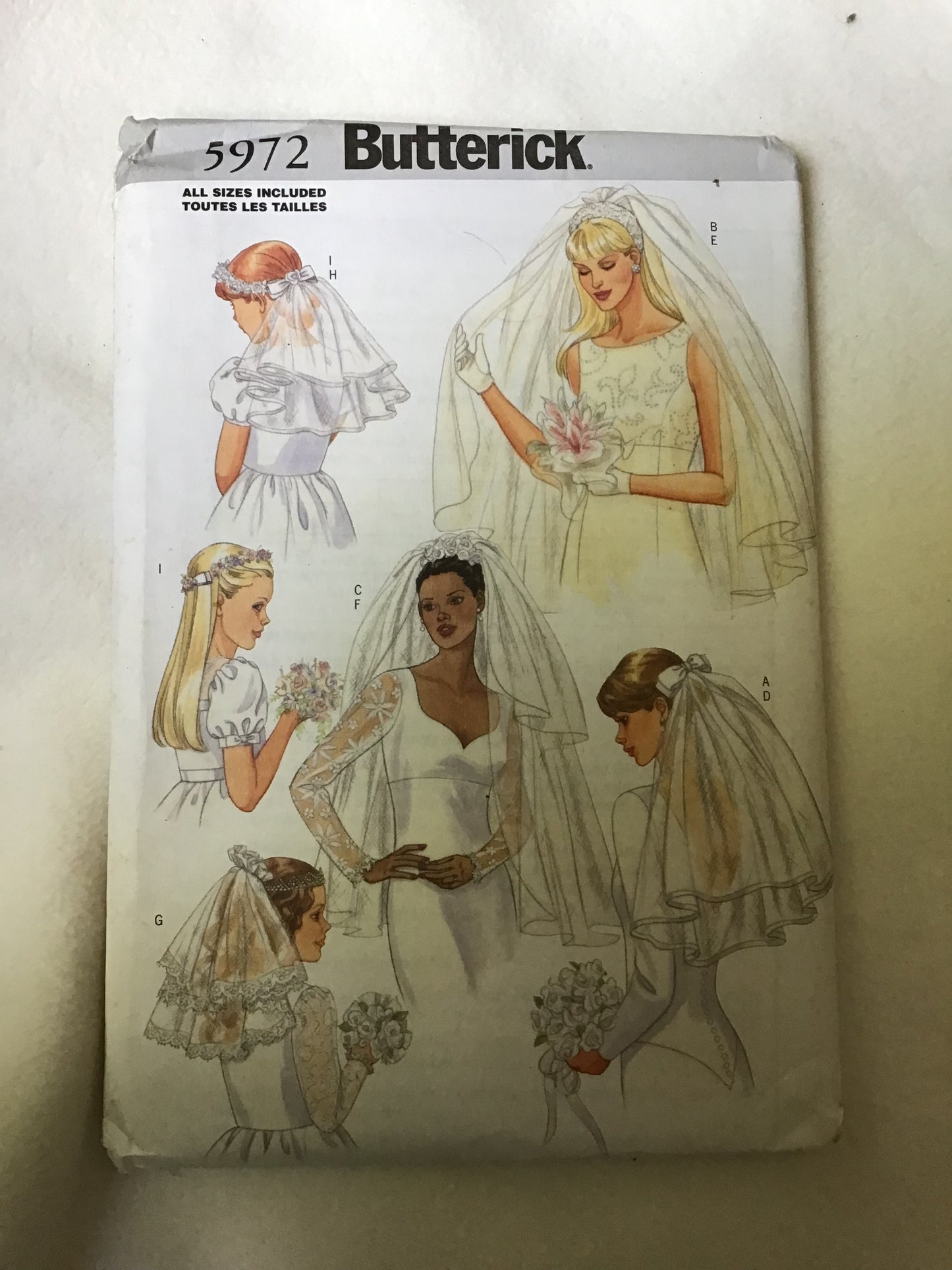 Pattern Butterick 5972 Bridal Veils & Accessories