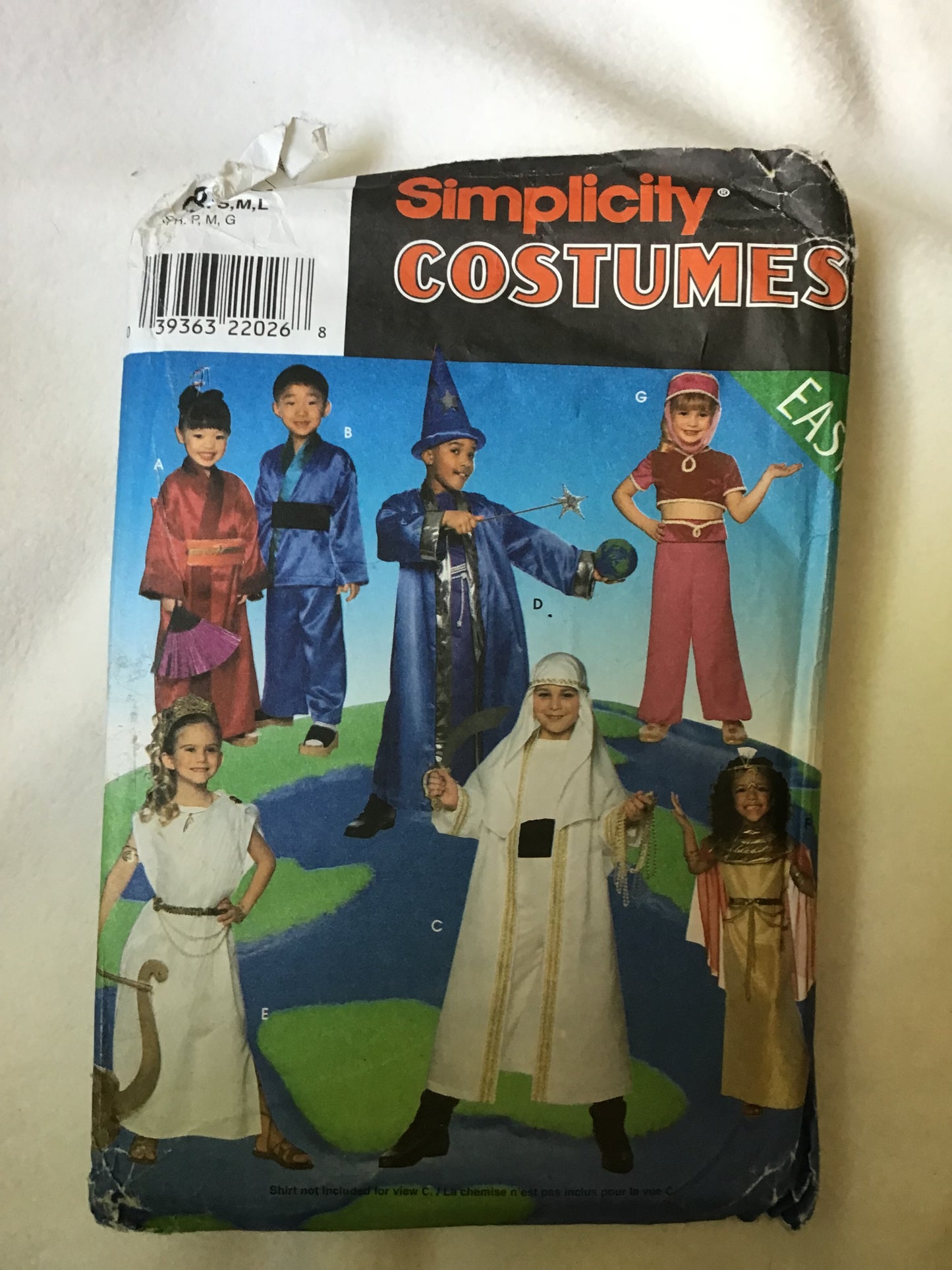 Pattern Simplicity 8303 Children's Easy Costumes Size S-L