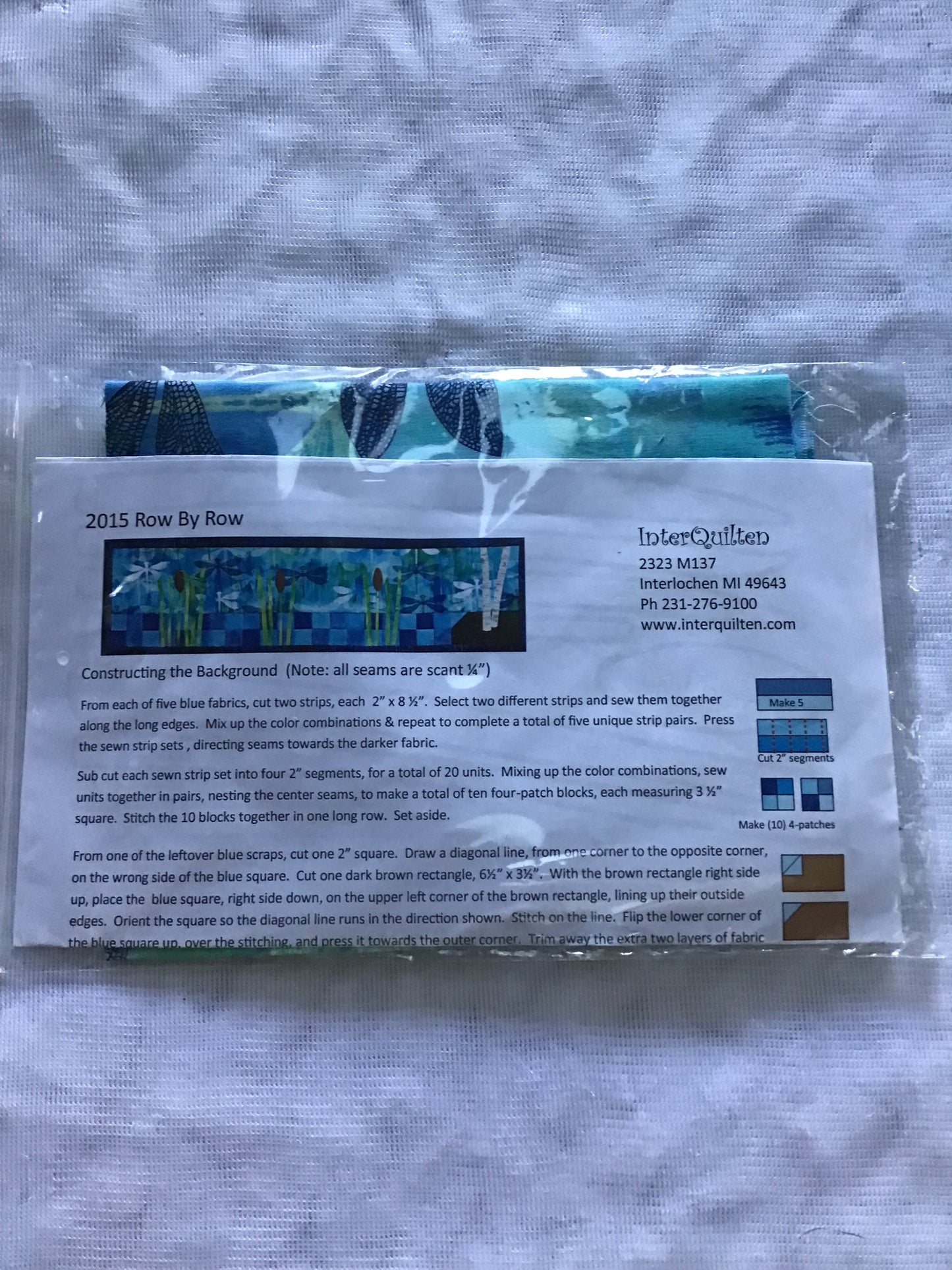 RxR Experience 2015 Dragonflies by InterQuilten without embellishment kit