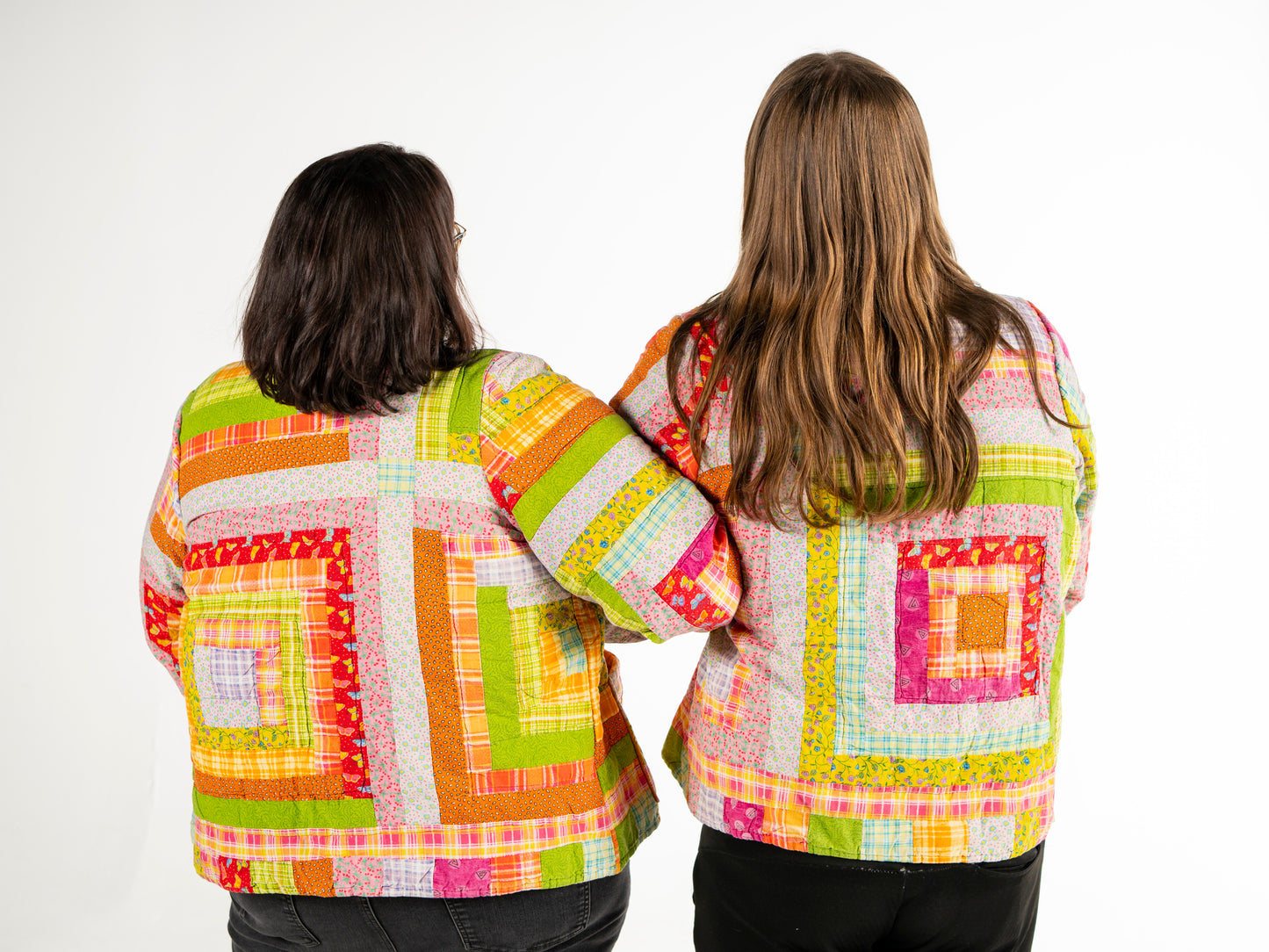 Quilt Coat Handmade Orange No Zip