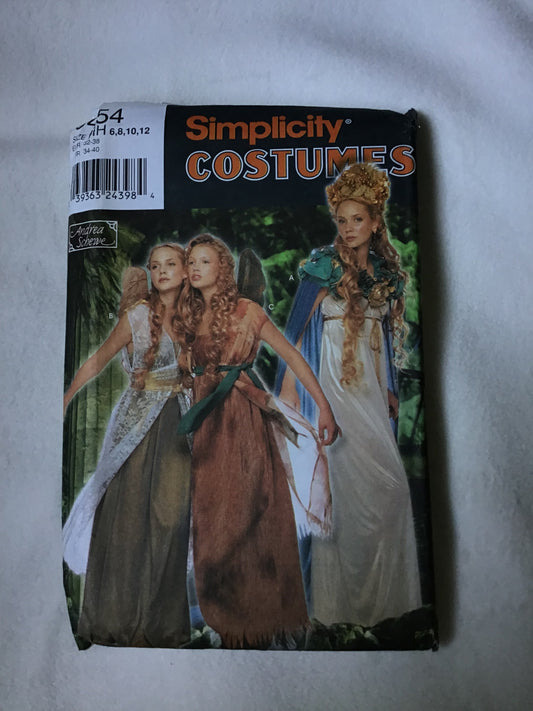 Pattern Simplicity 9454 Costumes Women's Fairy Costumes size 6-12