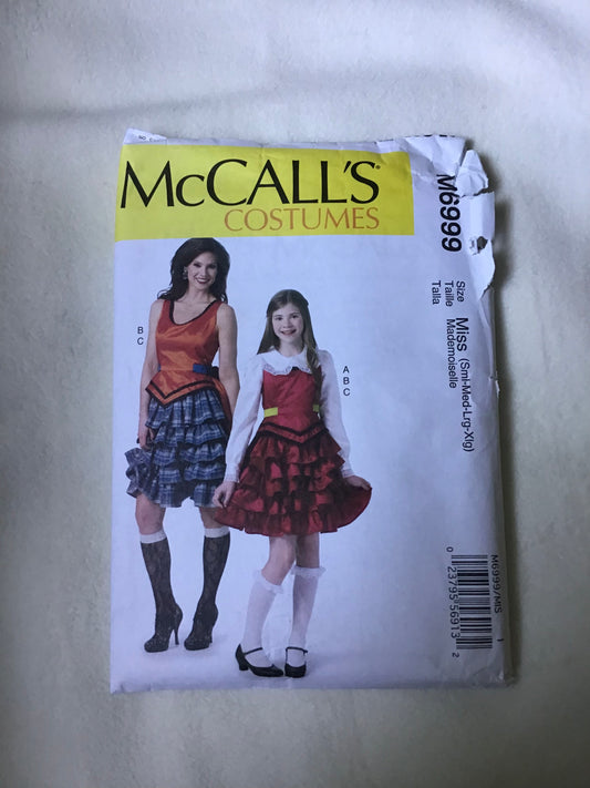 Pattern McCall's M6999 Costumes Miss S-XL Costumes