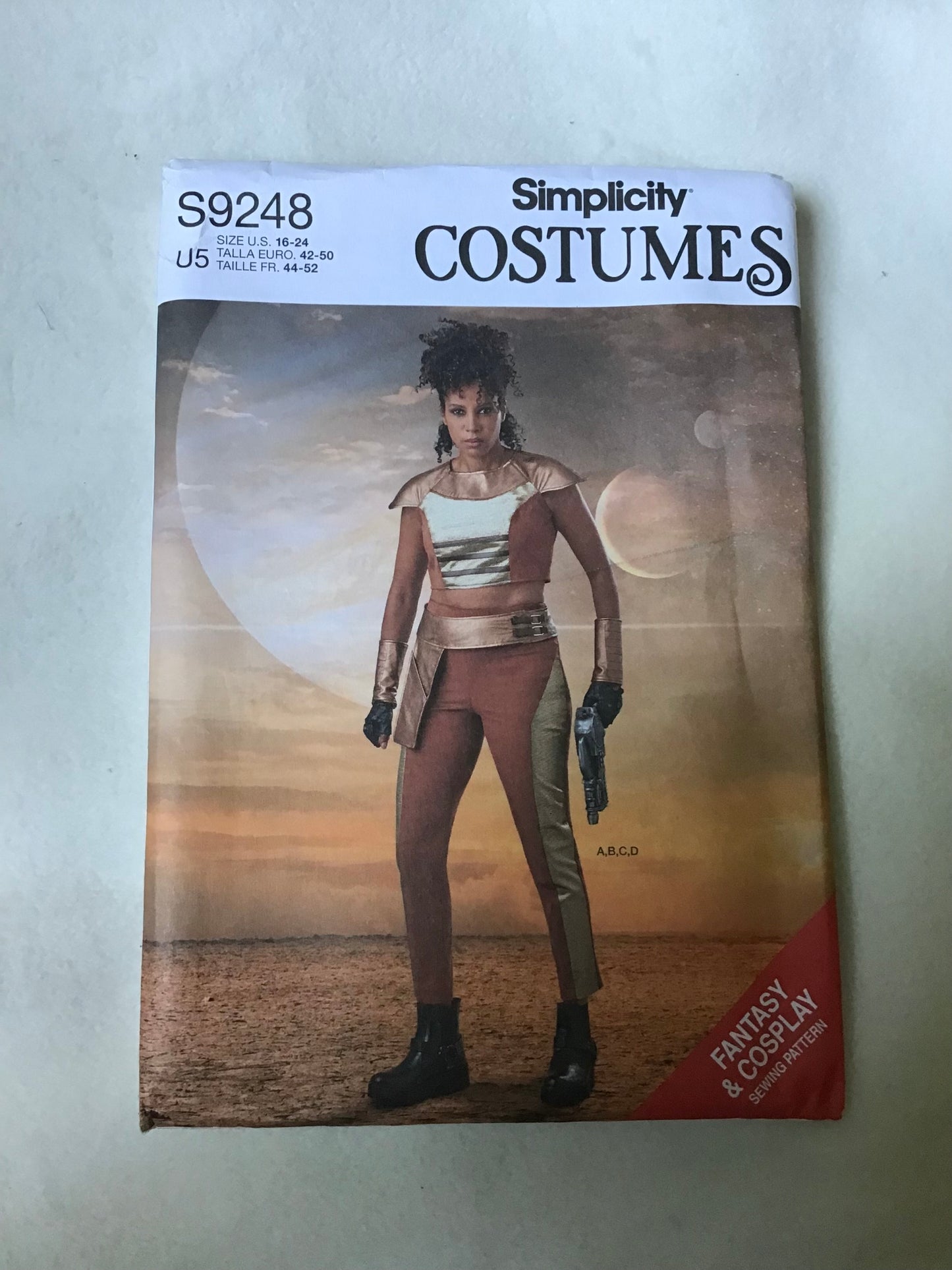Pattern Simplicity Costumes S9248 Women's Star Wars Inspired Costume Size 16-24