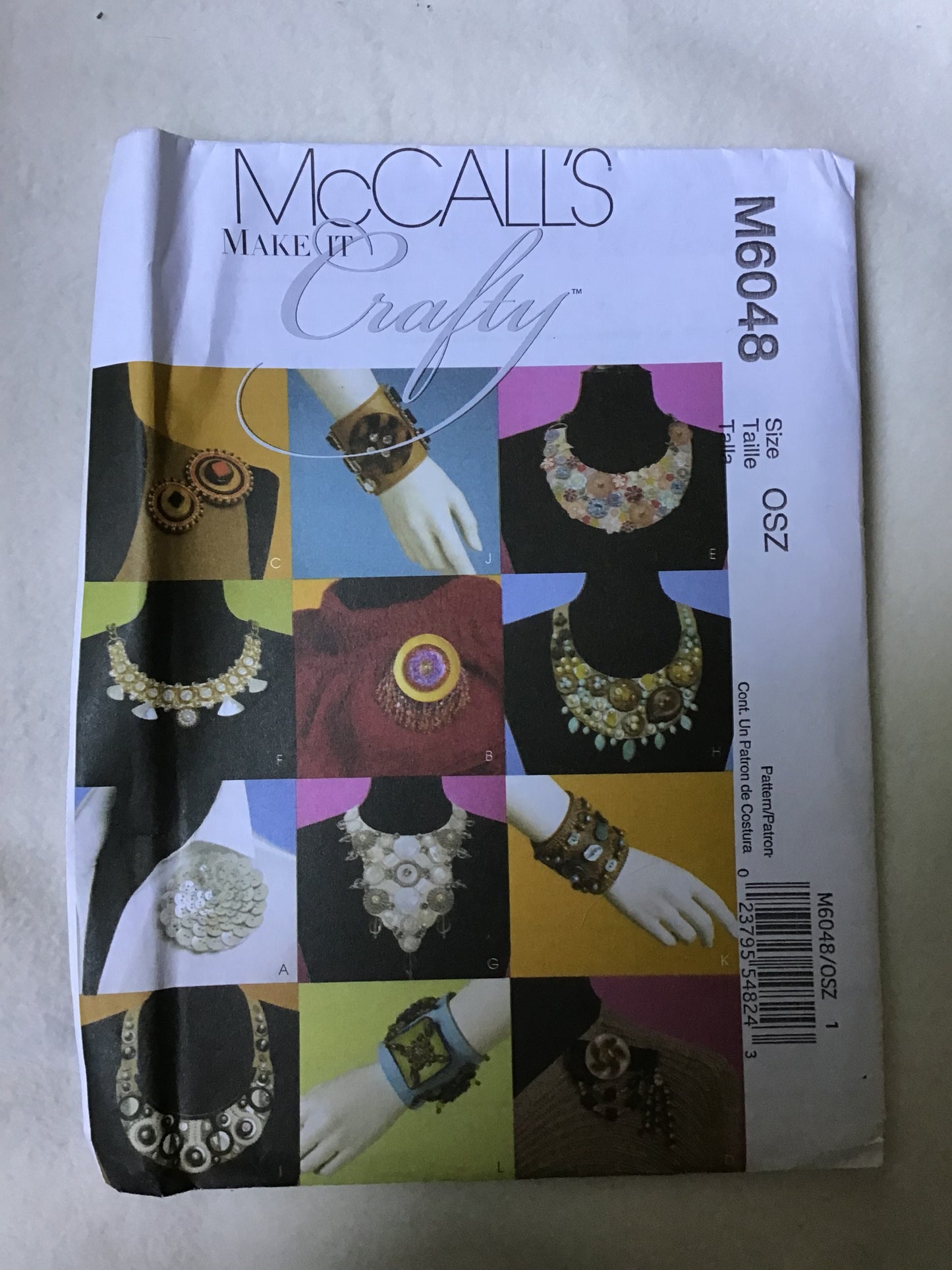 Pattern McCall's Make it Crafty M6048 Necklaces, Bracelets and Pins