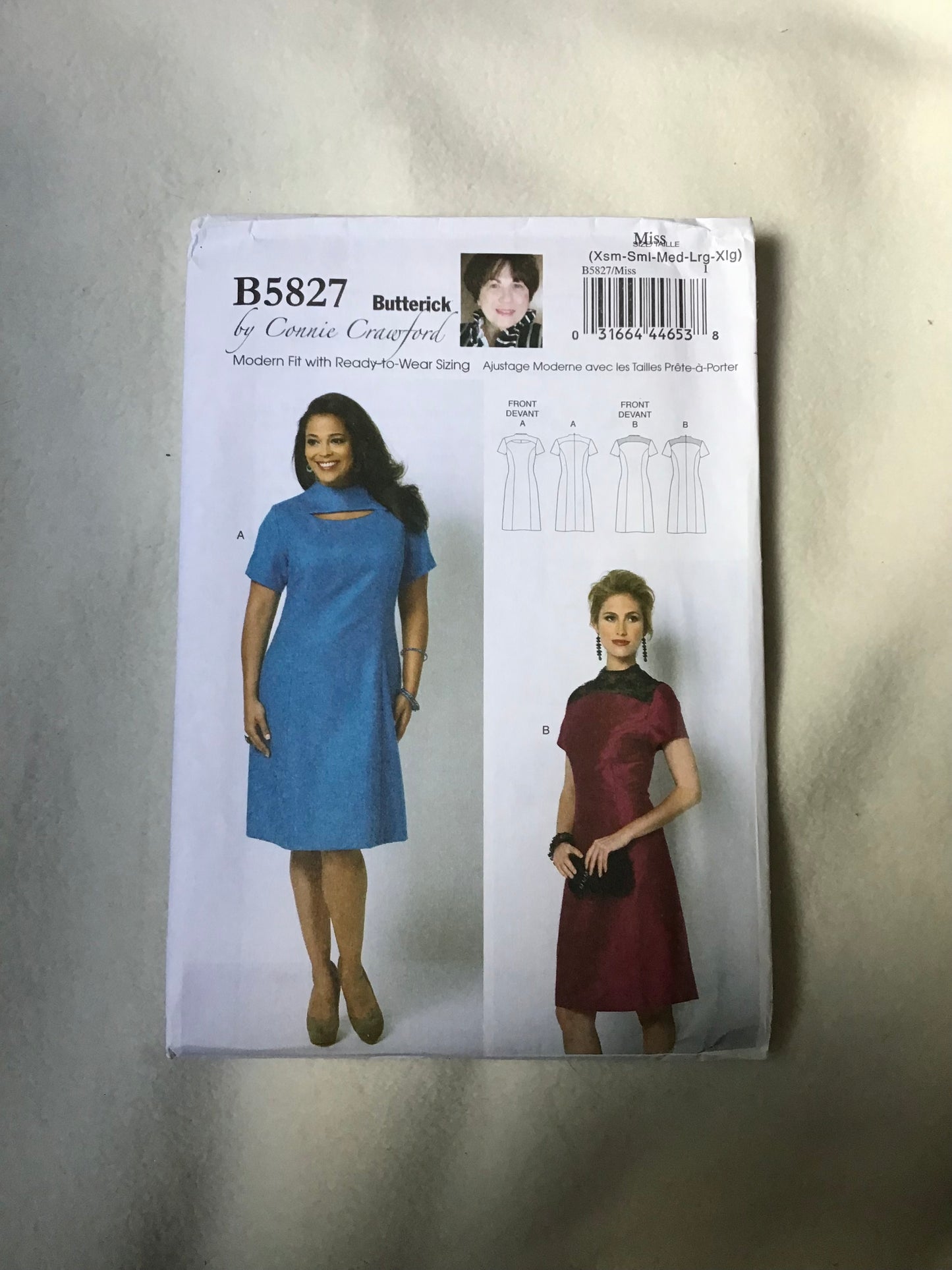 Pattern Butterick B5827 by Connie Crawford Women's Dress Size XS-XL