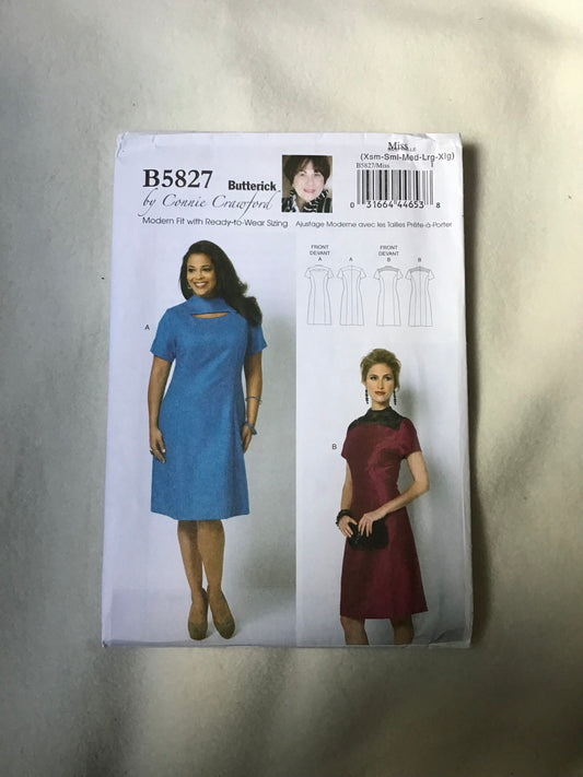 Pattern Butterick B5827 by Connie Crawford Women's Dress Size XS-XL