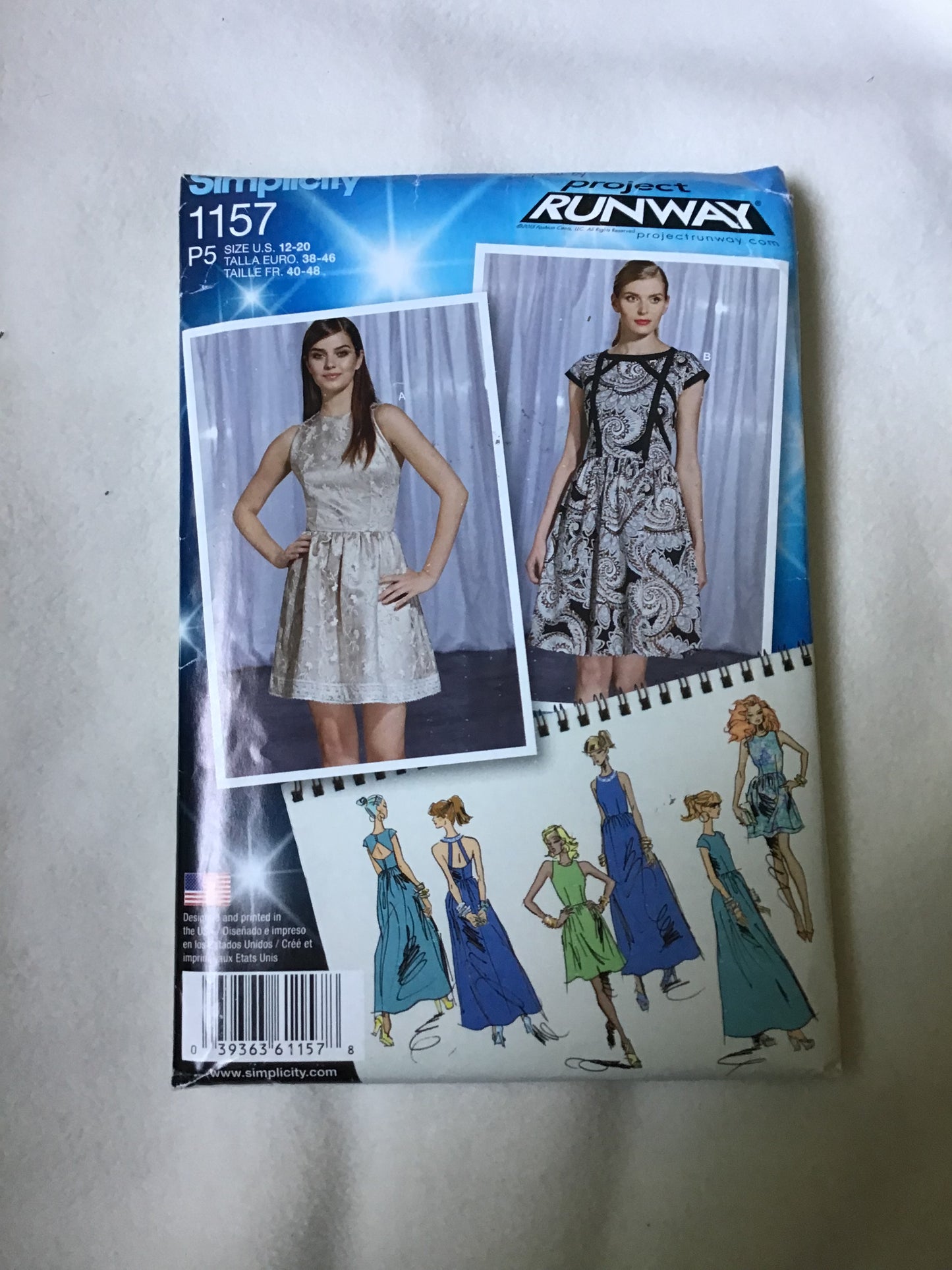 Pattern Simplicity 1157 Project Runway Women's Dress  Size 12-20