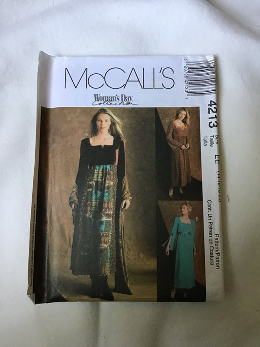 Pattern McCall's 4213 Women's Petite Dresses Size 14-20