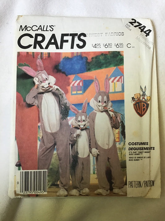 Pattern McCall's Crafts 2744 Bugs Bunny Costume