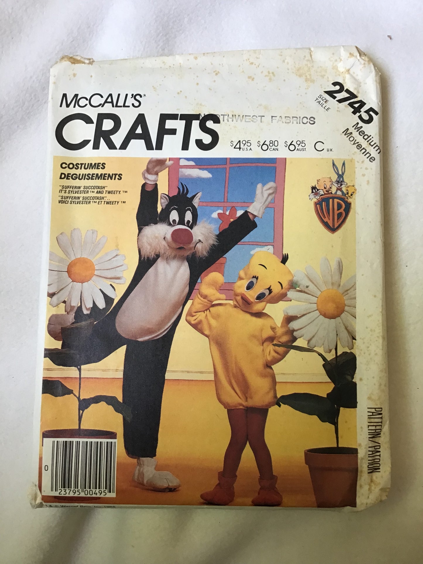 Pattern McCall's Crafts 2745 Sylvester and Tweety Bird Costumes