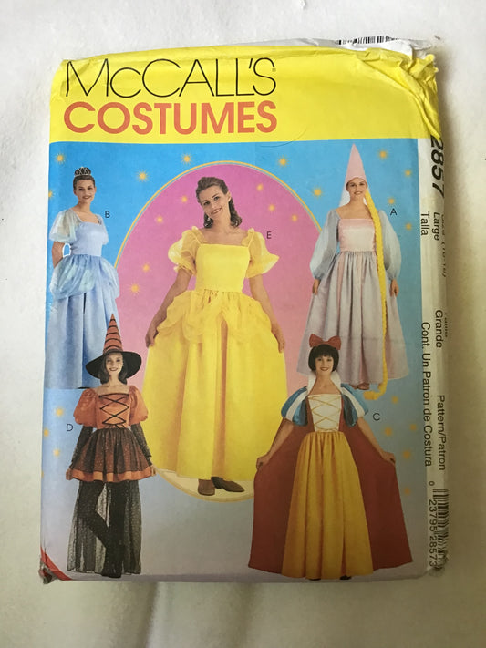 Pattern McCall's 2857 Costumes Women's Storybook Costumes Size 16-18