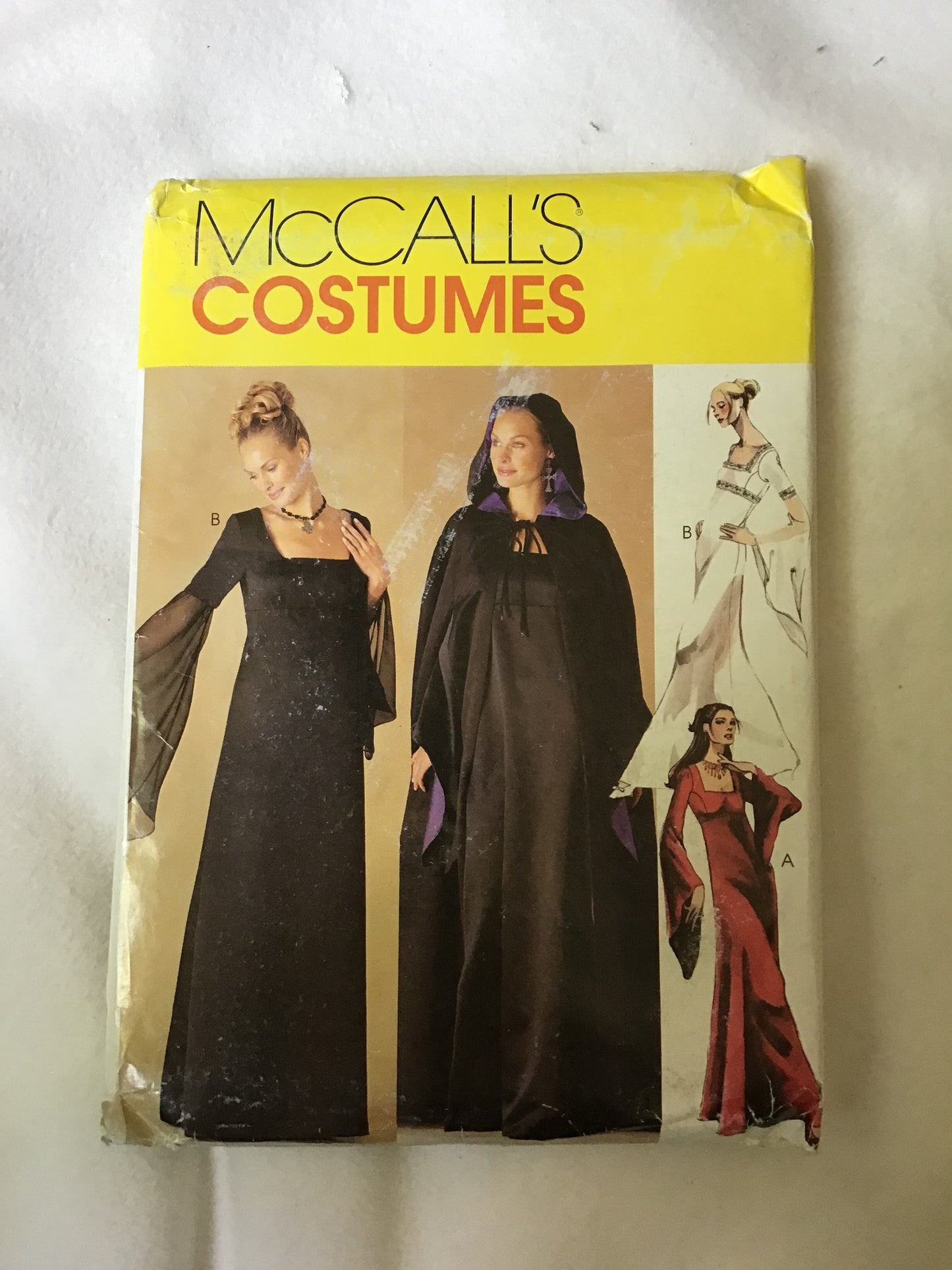 Pattern McCall's Costumes P247 Women's Petite Lined Gown and Lined Cape Size 12-16