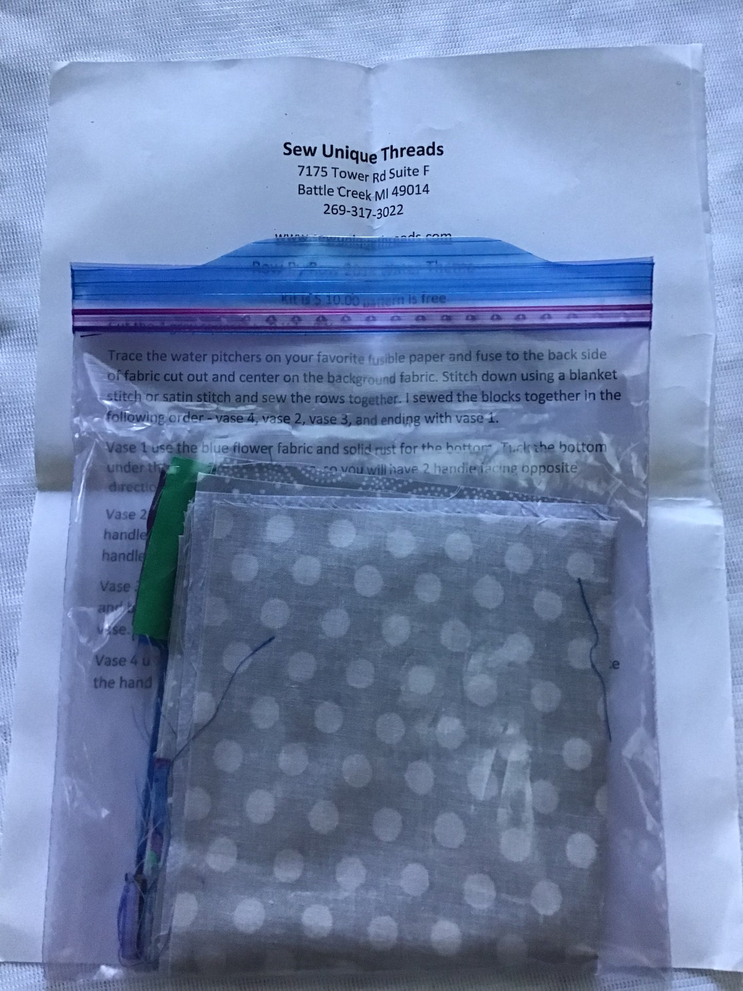 RxR Experience 2015 Water Pitchers by Sew Unique Threads
