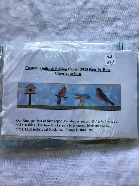 RxR Experience 2015 Birdbath by Custom Quilts & Sewing Center