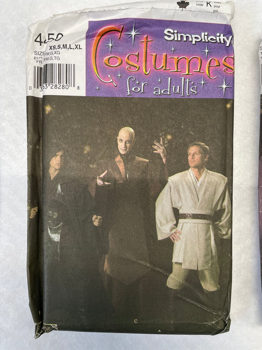 Simplicity Pattern 4450 Men's Costume Tunic and Cloak Size XS-XL