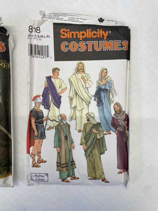 Simplicity Pattern 8108 Men's Passion Play Biblical Costumes Size XS-XL