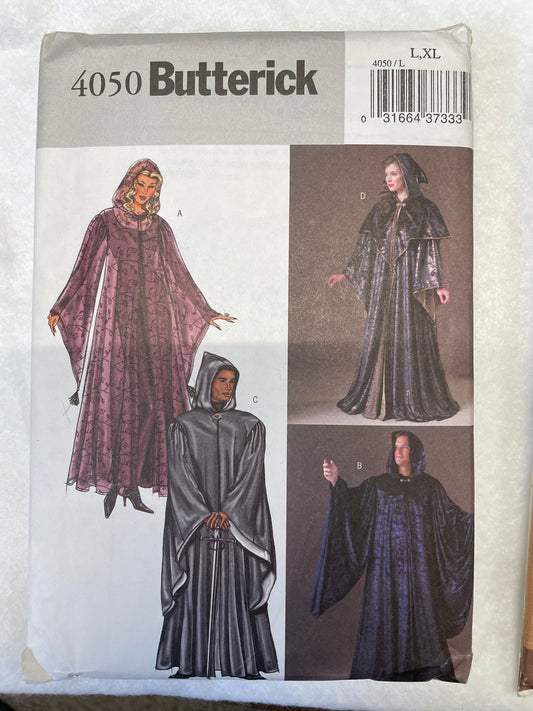 Pattern Butterick  4050 Unisex Robes Costume Size L, XL