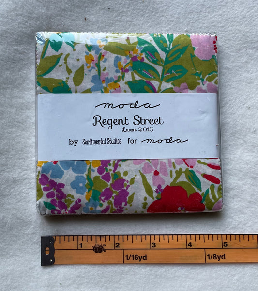 Fabric Regent Street Lawns 2015 Sentimental Studios Moda Charm Pack