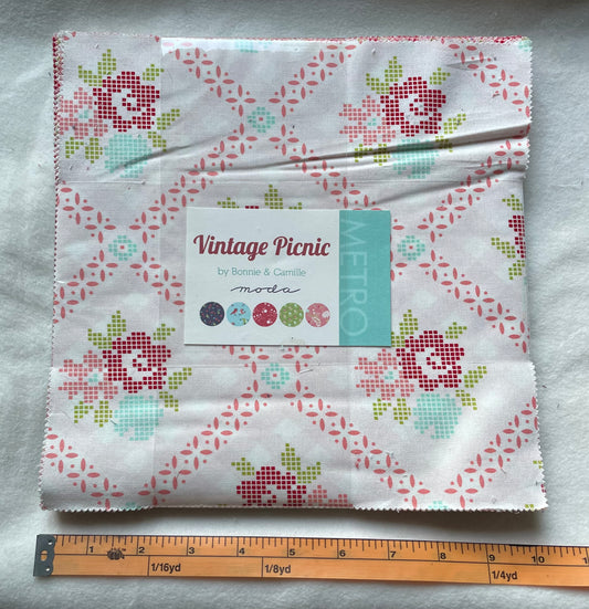 Fabric Vintage Picnic Layer Cake Moda OOP