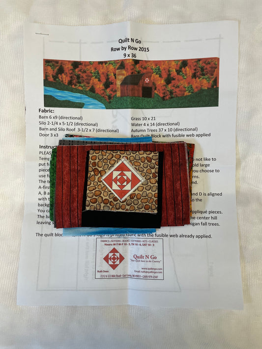 RxR Experience 2015 Fall Barn by Quilt N Go