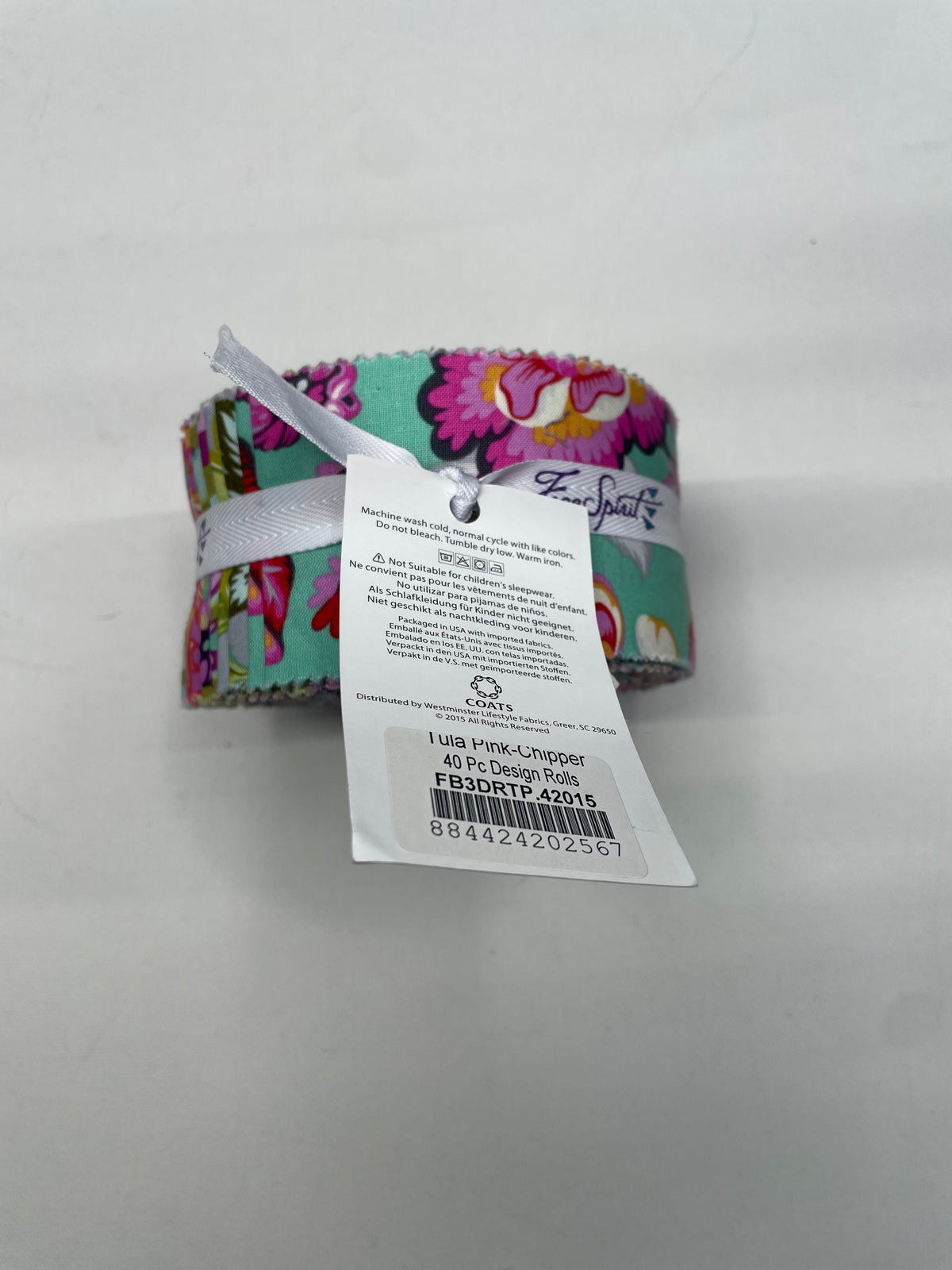 Fabric Tula Pink Chipper Design Roll (Jelly Roll) OOP